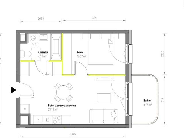 Mieszkanie 38m²