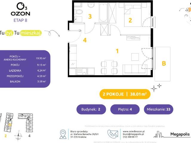 Mieszkanie 38m²