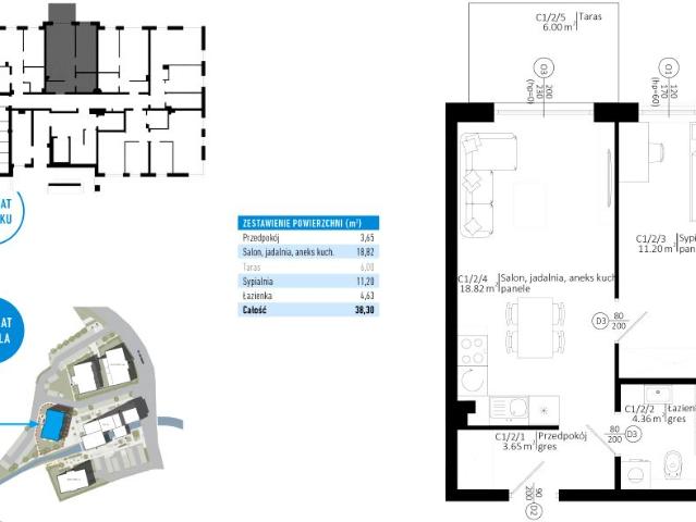 Mieszkanie 38m²