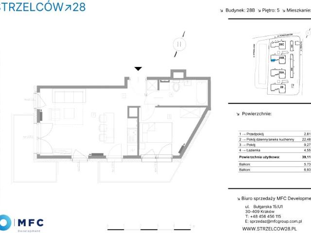 Mieszkanie 39,1m²