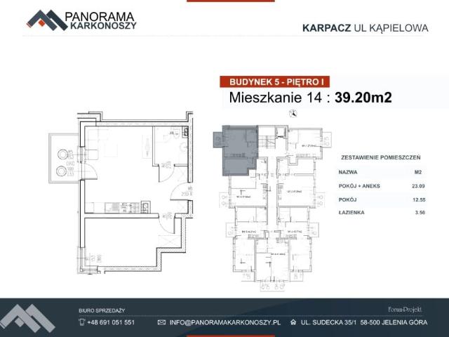 Mieszkanie 39,2m²