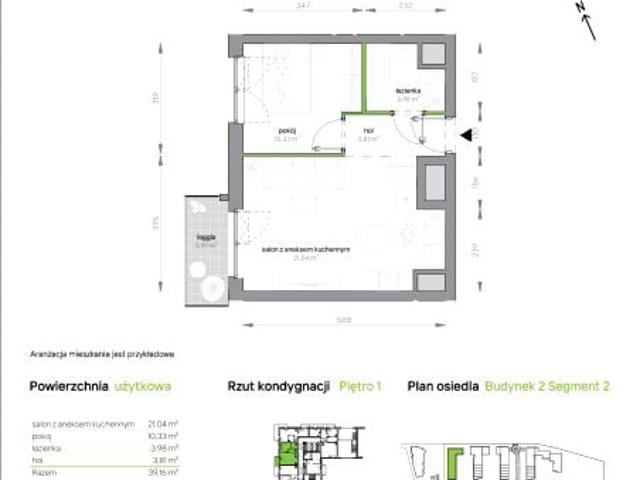 Mieszkanie 39,2m²
