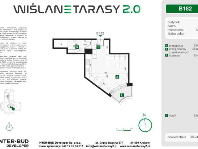 Mieszkanie 39,2m²