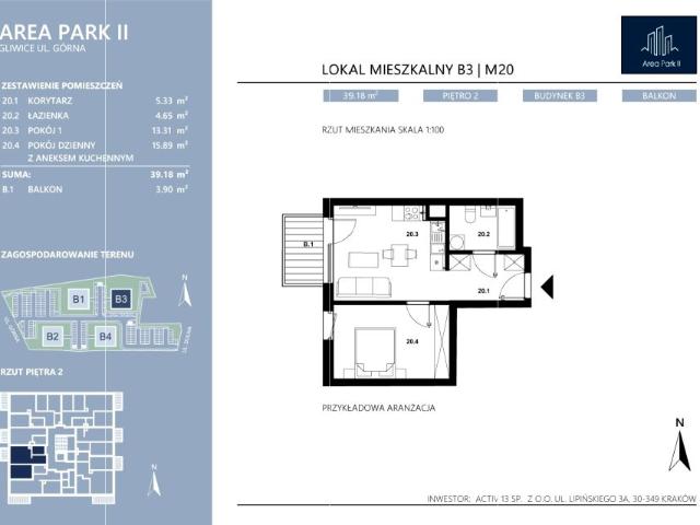Mieszkanie 39,2m²