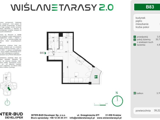 Mieszkanie 39,2m²
