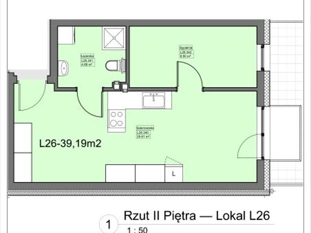 Mieszkanie 39,2m²