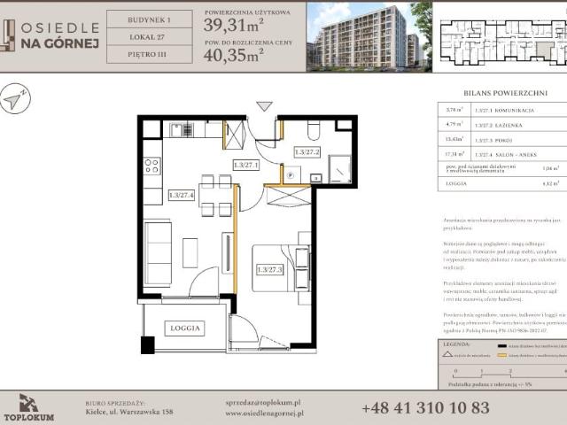 Mieszkanie 39,3m²