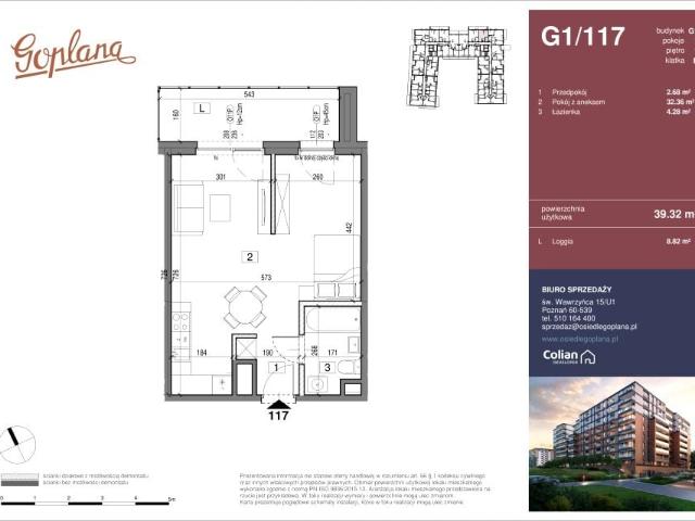 Mieszkanie 39,3m²