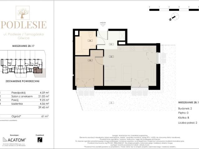 Mieszkanie 39,5m²