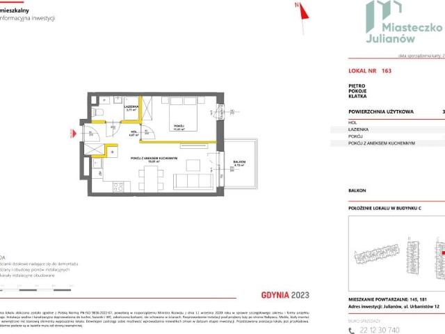 Mieszkanie 39,5m²