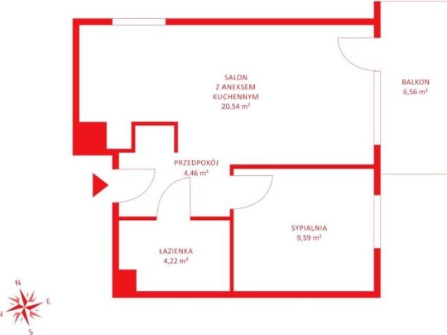 Mieszkanie 39,76 m², Straszyn