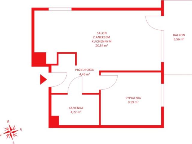 Mieszkanie 39,76 m², Straszyn