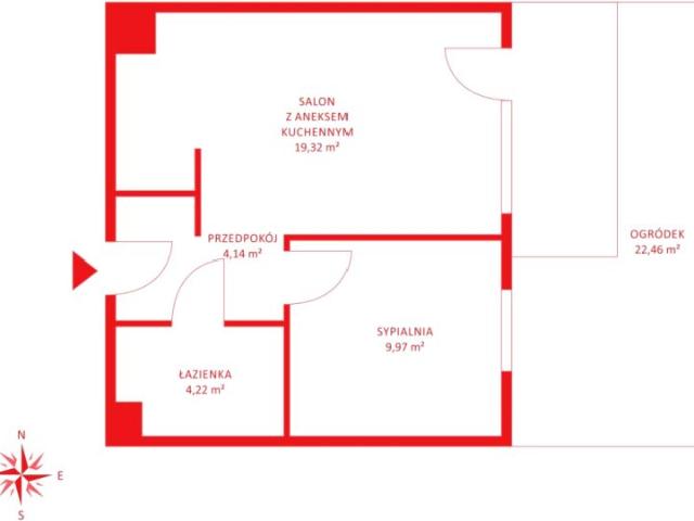 Mieszkanie 39,76 m², Straszyn