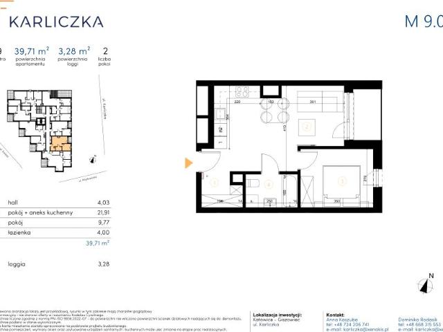 Mieszkanie 39,7m²