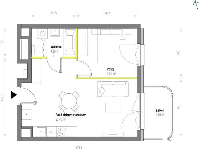 Mieszkanie 39,7m²