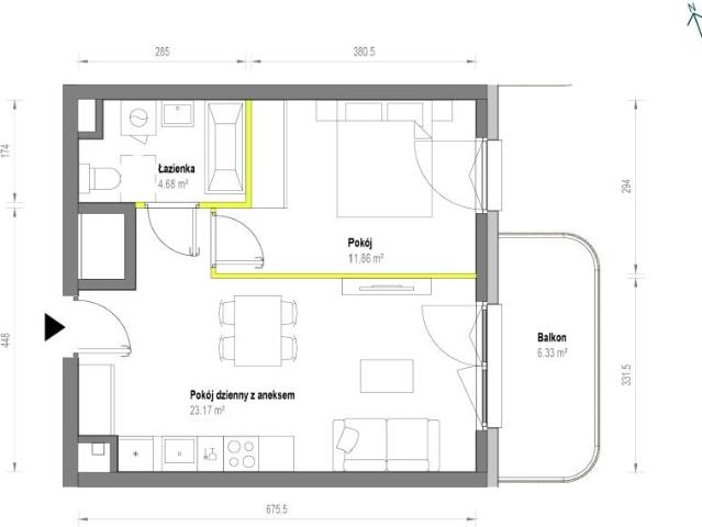 Mieszkanie 39,7m²