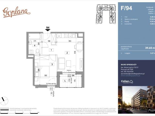 Mieszkanie 39,8m²