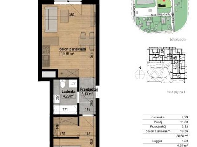 Mieszkanie 39,8m²