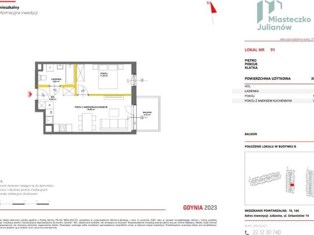 Mieszkanie 39,8m²