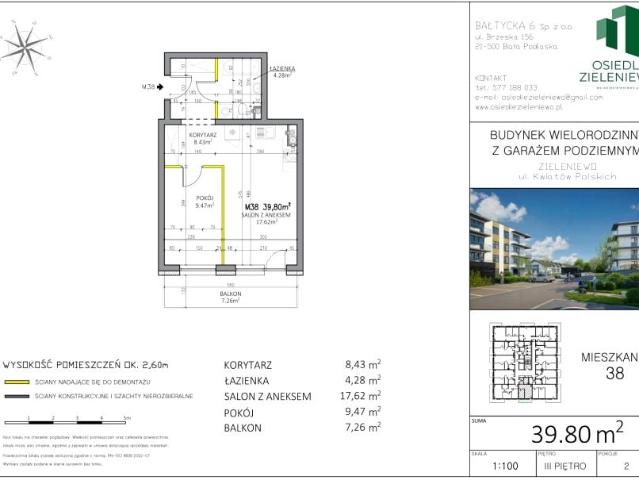 Mieszkanie 39,8m²