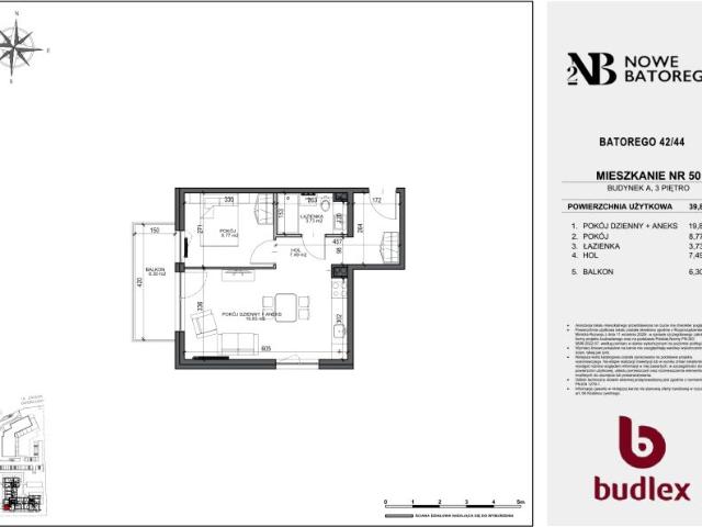 Mieszkanie 39,8m²