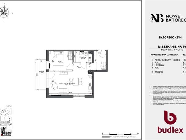 Mieszkanie 39,8m²