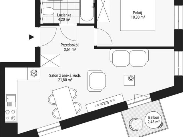 Mieszkanie 39,9m²
