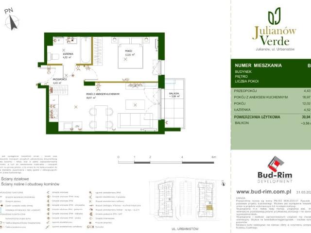 Mieszkanie 39,9m²
