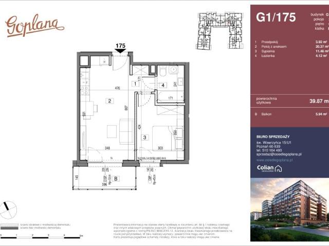 Mieszkanie 39,9m²