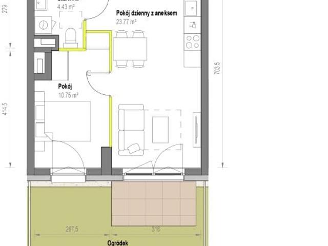 Mieszkanie 39m²