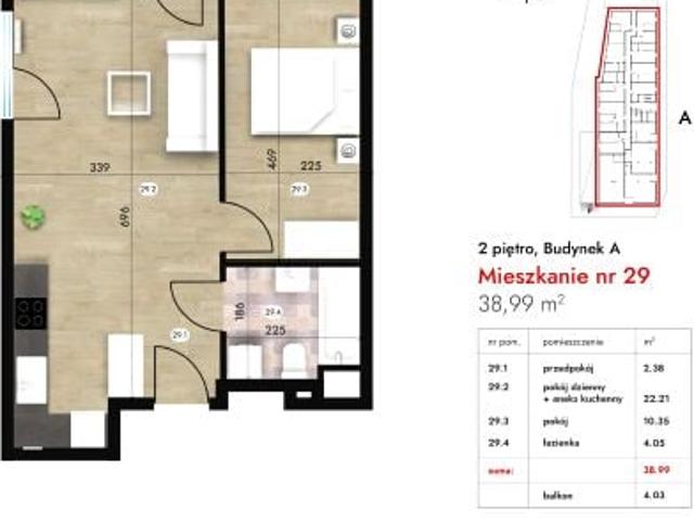 Mieszkanie 39m²