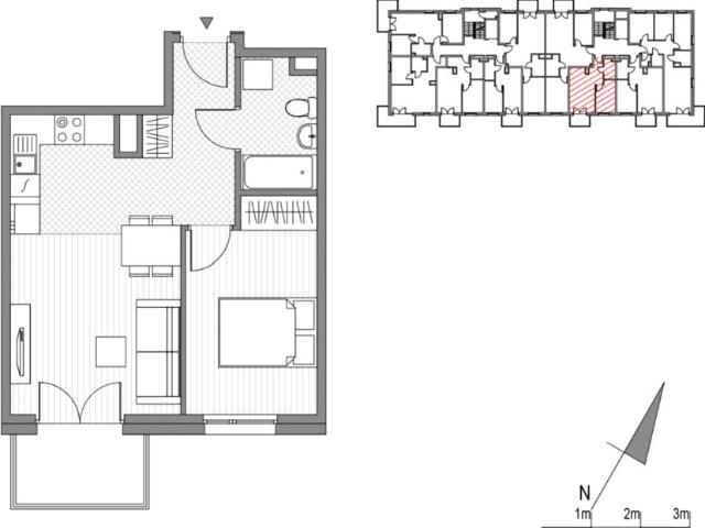 Mieszkanie 39,1m²