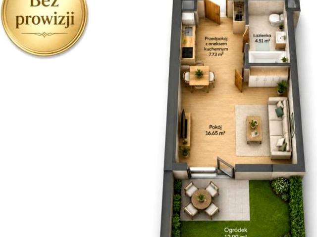 Mieszkanie 30 m², Warszawa