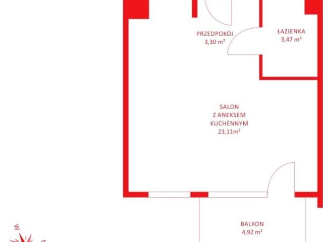 Mieszkanie 30,24 m², Straszyn