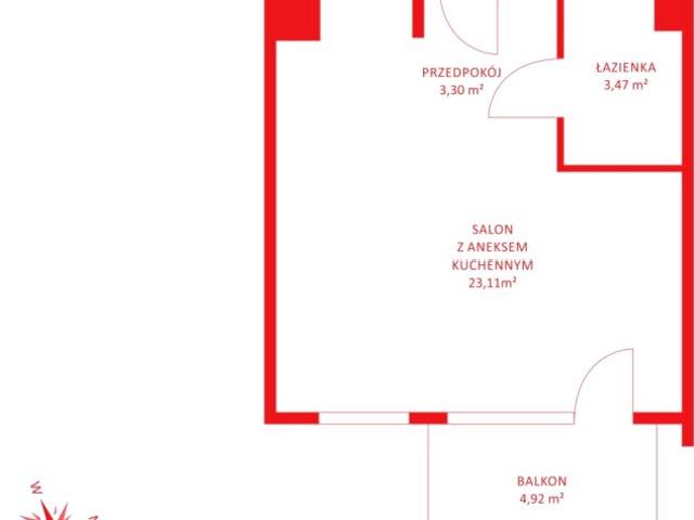 Mieszkanie 30,24 m², Straszyn