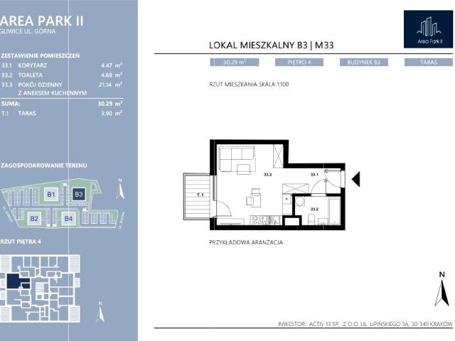 Mieszkanie 30,3m²