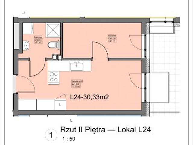 Mieszkanie 30,3m²
