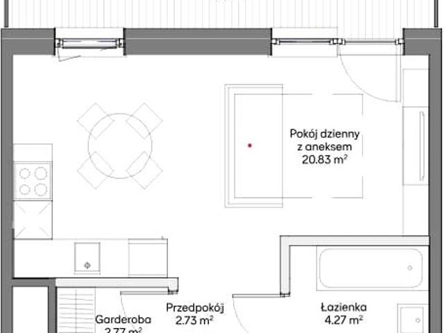 Mieszkanie 30,50 m², Warszawa