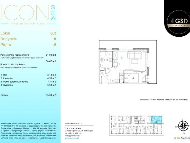 Mieszkanie 30,5m²