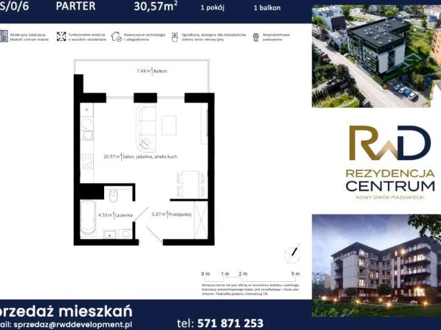 Mieszkanie 30,6m²