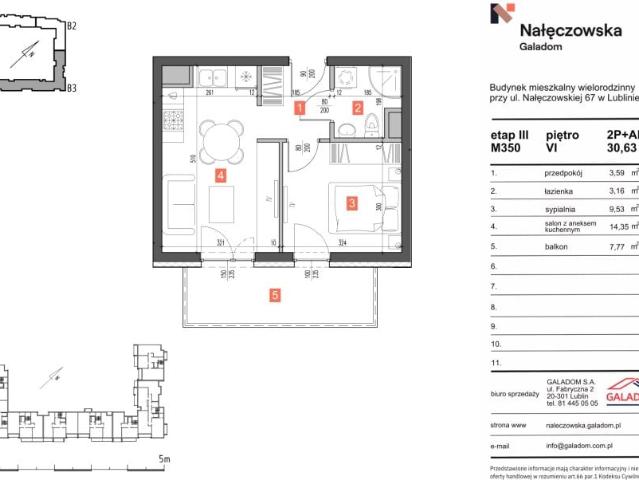 Mieszkanie 30,6m²
