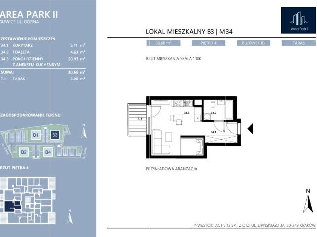 Mieszkanie 30,7m²