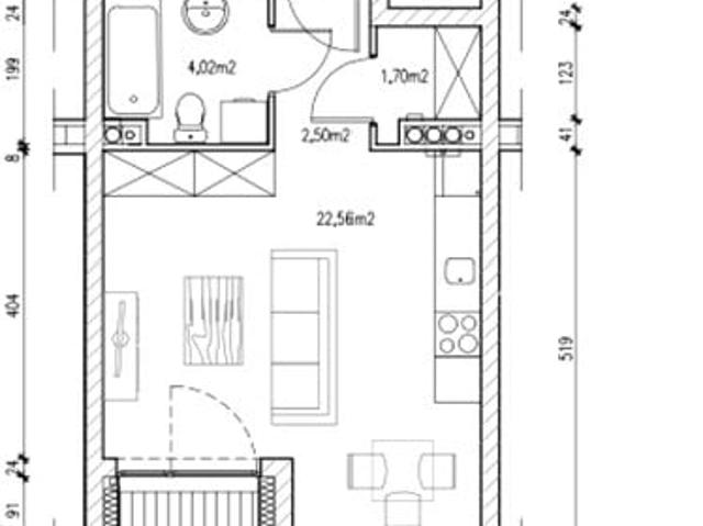 Mieszkanie 30,8m²