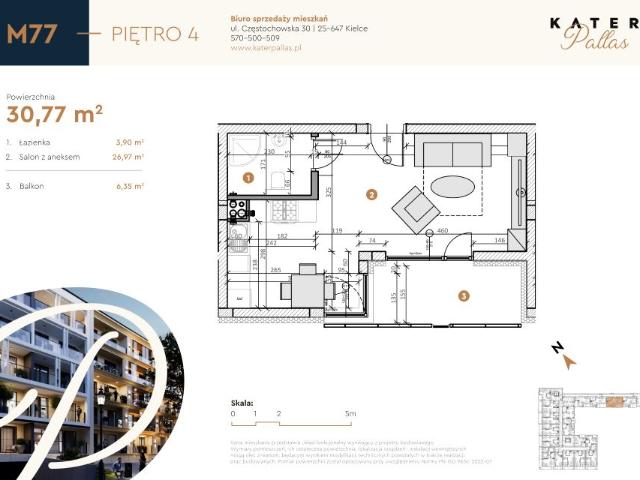 Mieszkanie 30,8m²