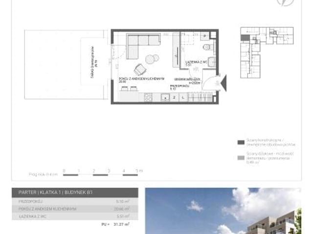 Mieszkanie 31,3m²