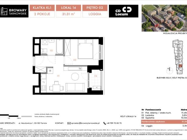 Mieszkanie 31,3m²