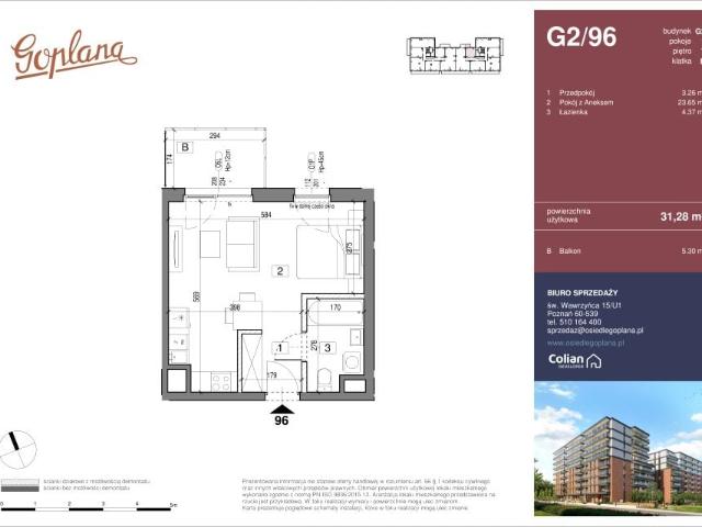 Mieszkanie 31,3m²