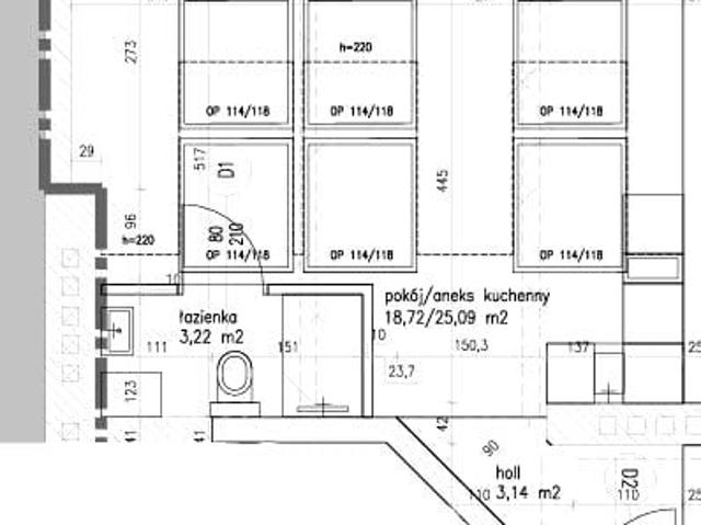 Mieszkanie 31,45 m², Kraków
