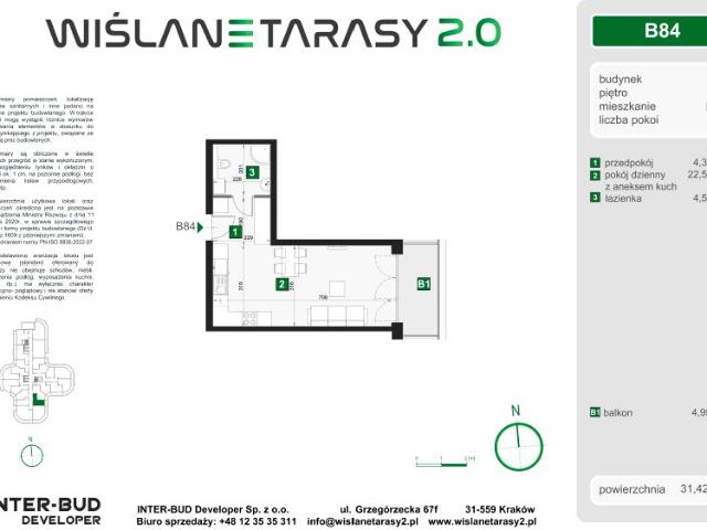 Mieszkanie 31,4m²