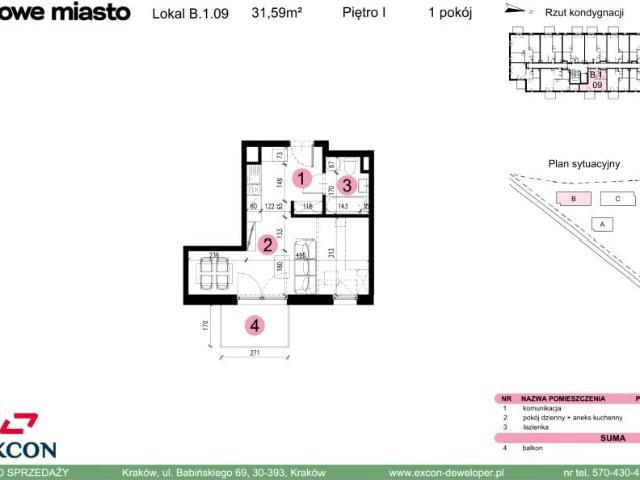 Mieszkanie 31,6m²